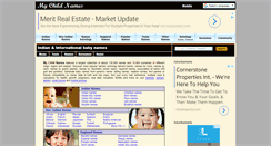 Desktop Screenshot of mychildnames.com