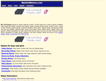 Tablet Screenshot of mychildnames.com